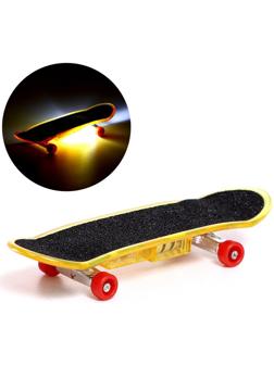 Пальчиковый скейт «Тони», со световыми эффектами, микс, 1 шт.