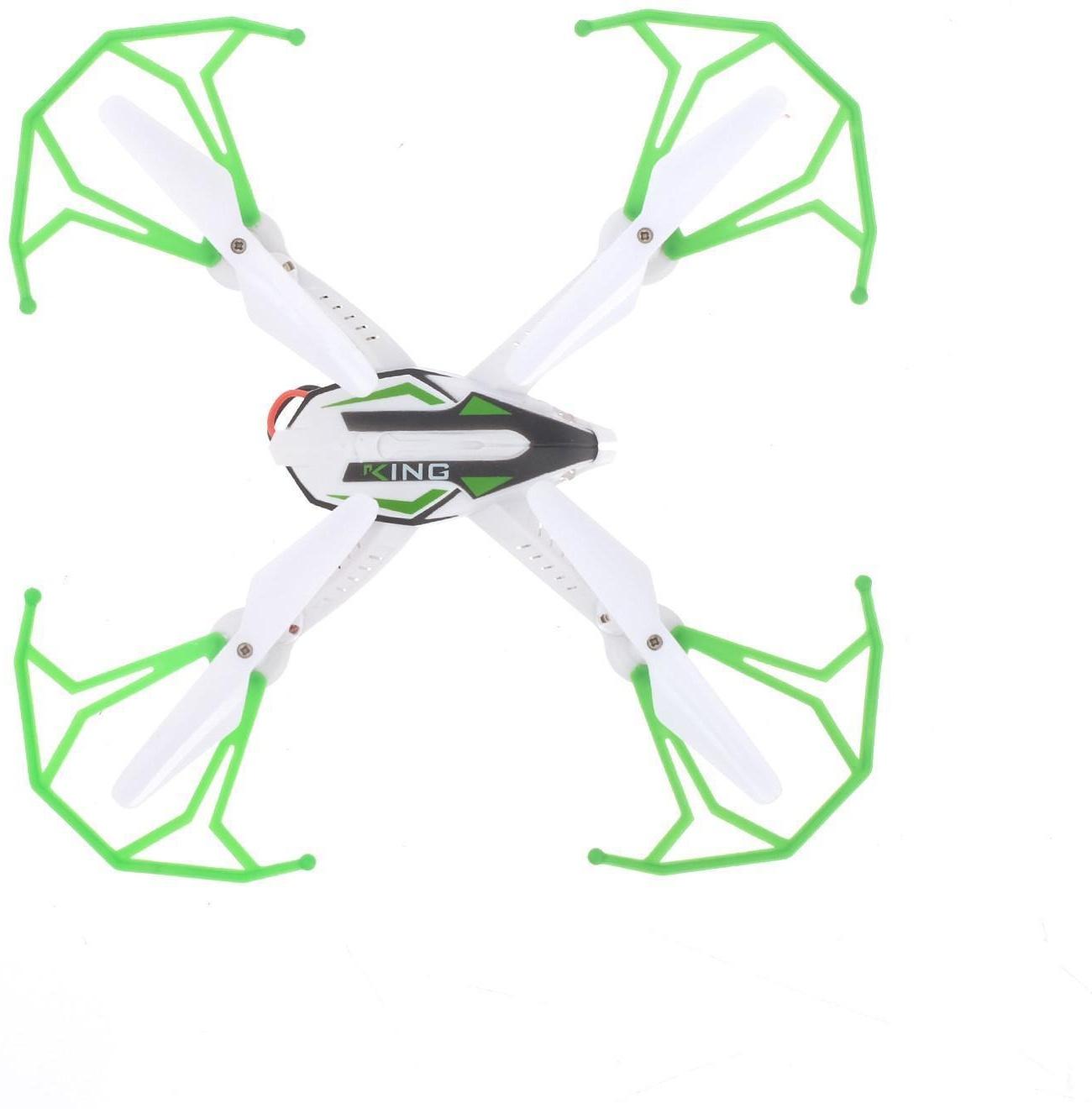 Квадрокоптер радиоуправляемый SKYDRONE, работает от аккумулятора, цвет зелёный