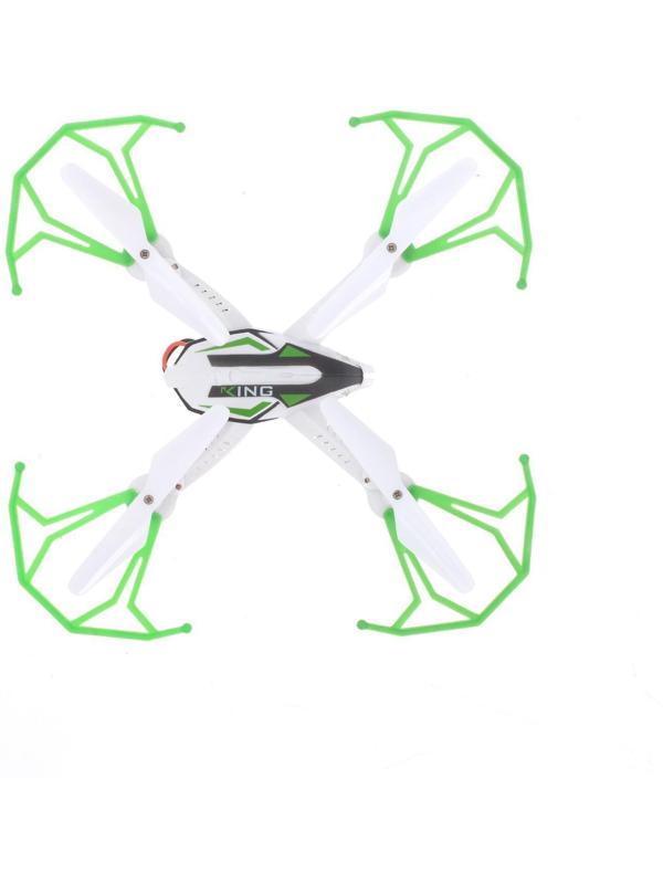 Квадрокоптер радиоуправляемый SKYDRONE, работает от аккумулятора, цвет зелёный