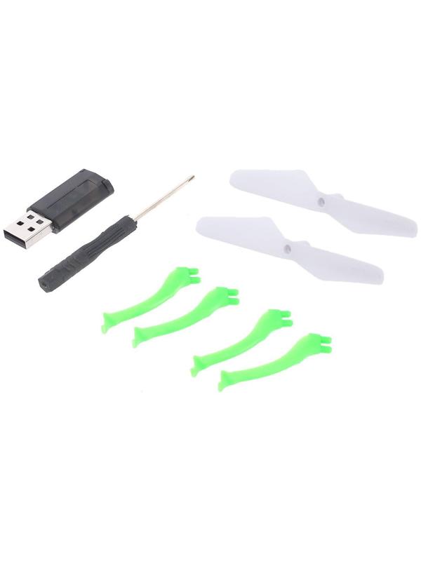 Квадрокоптер радиоуправляемый SKYDRONE, работает от аккумулятора, цвет зелёный