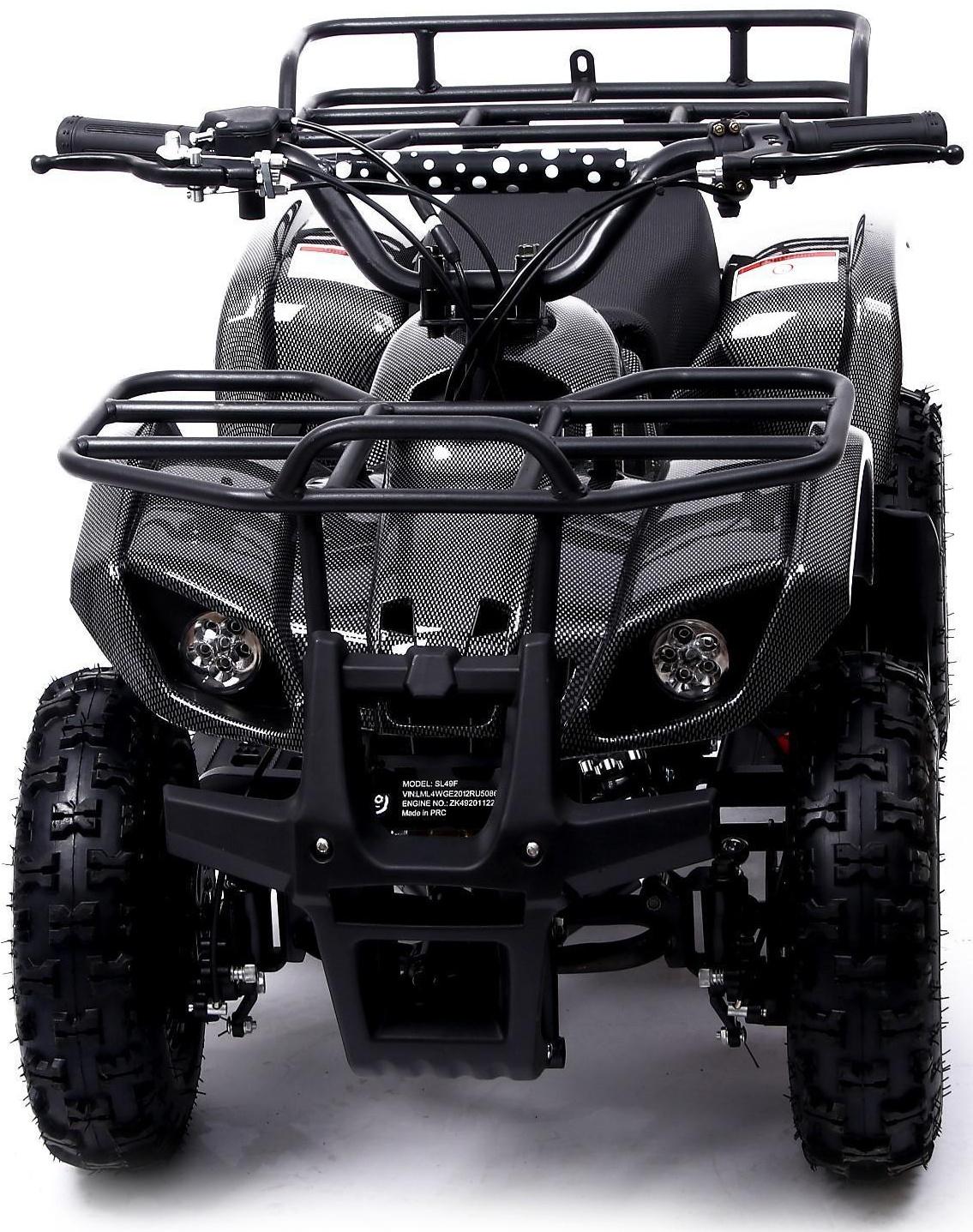 Квадроцикл бензиновый ATV G6.40 - 49cc, цвет чёрный карбон