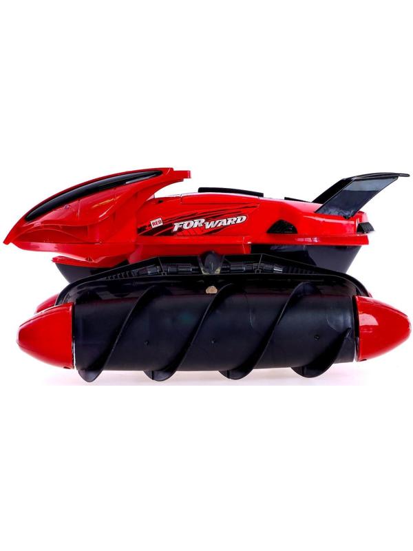 Машина радиоуправляемая «Амфибия», с аккумулятором, световые эффекты, цвет красный