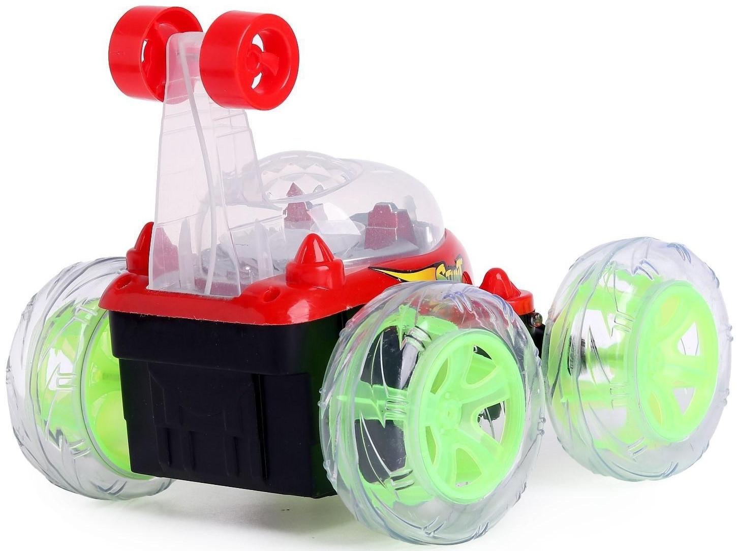 Перевёртыш радиоуправляемый «Трюкач», подсветка колёс, работает от аккумулятора, цвета МИКС