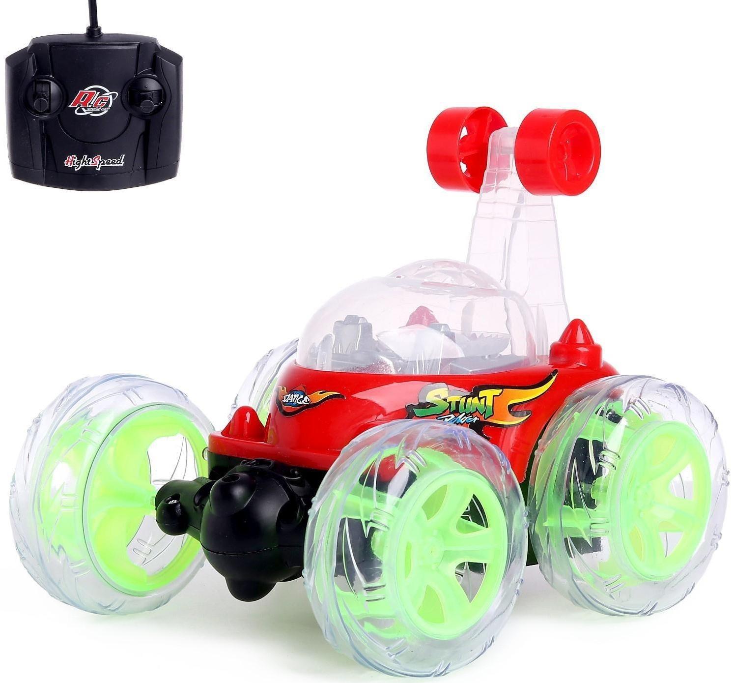 Перевёртыш радиоуправляемый «Трюкач», подсветка колёс, работает от аккумулятора, цвета МИКС