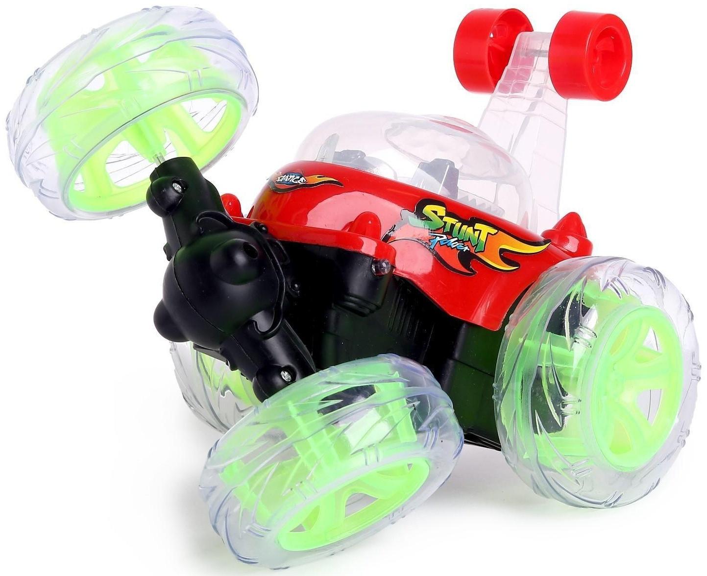 Перевёртыш радиоуправляемый «Трюкач», подсветка колёс, работает от аккумулятора, цвета МИКС