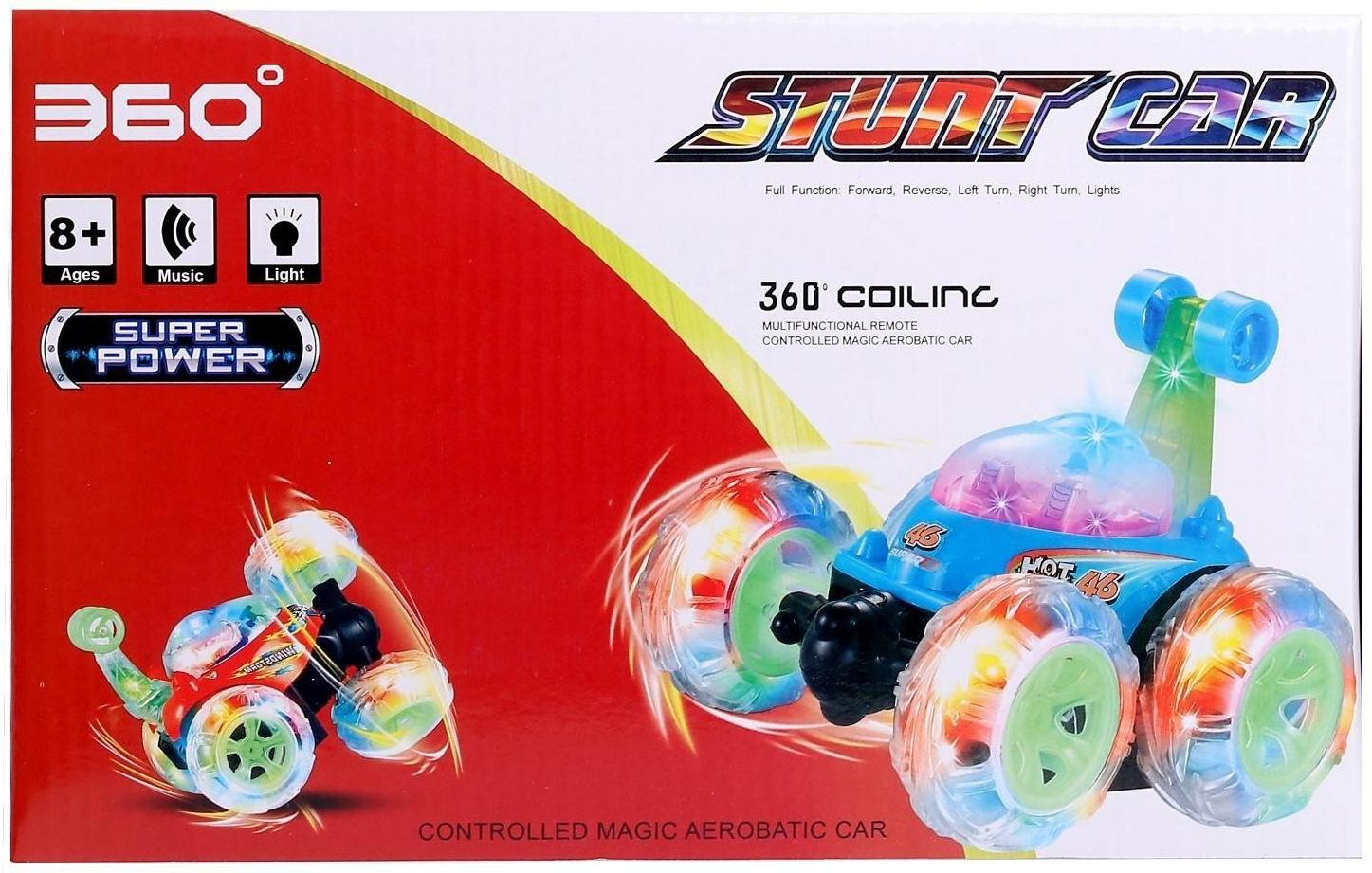 Перевёртыш радиоуправляемый «Трюкач», подсветка колёс, работает от аккумулятора, цвета МИКС