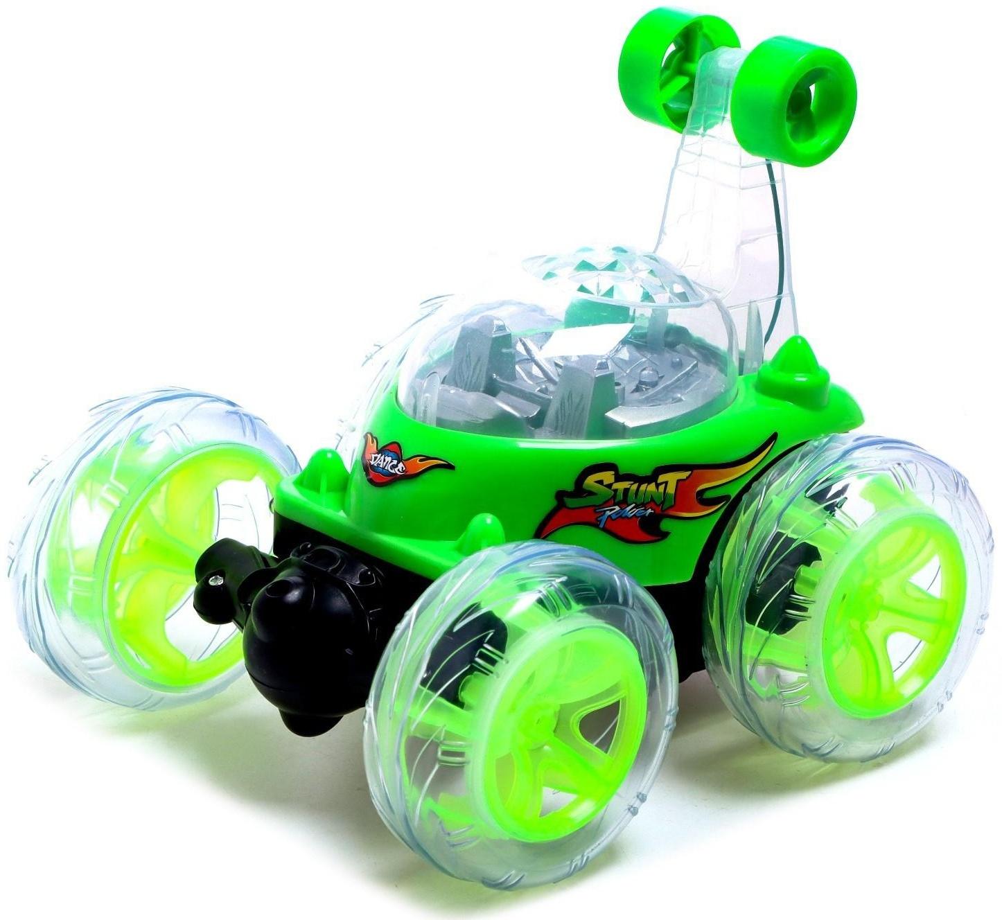 Перевёртыш радиоуправляемый «Трюкач», подсветка колёс, работает от аккумулятора, цвета МИКС