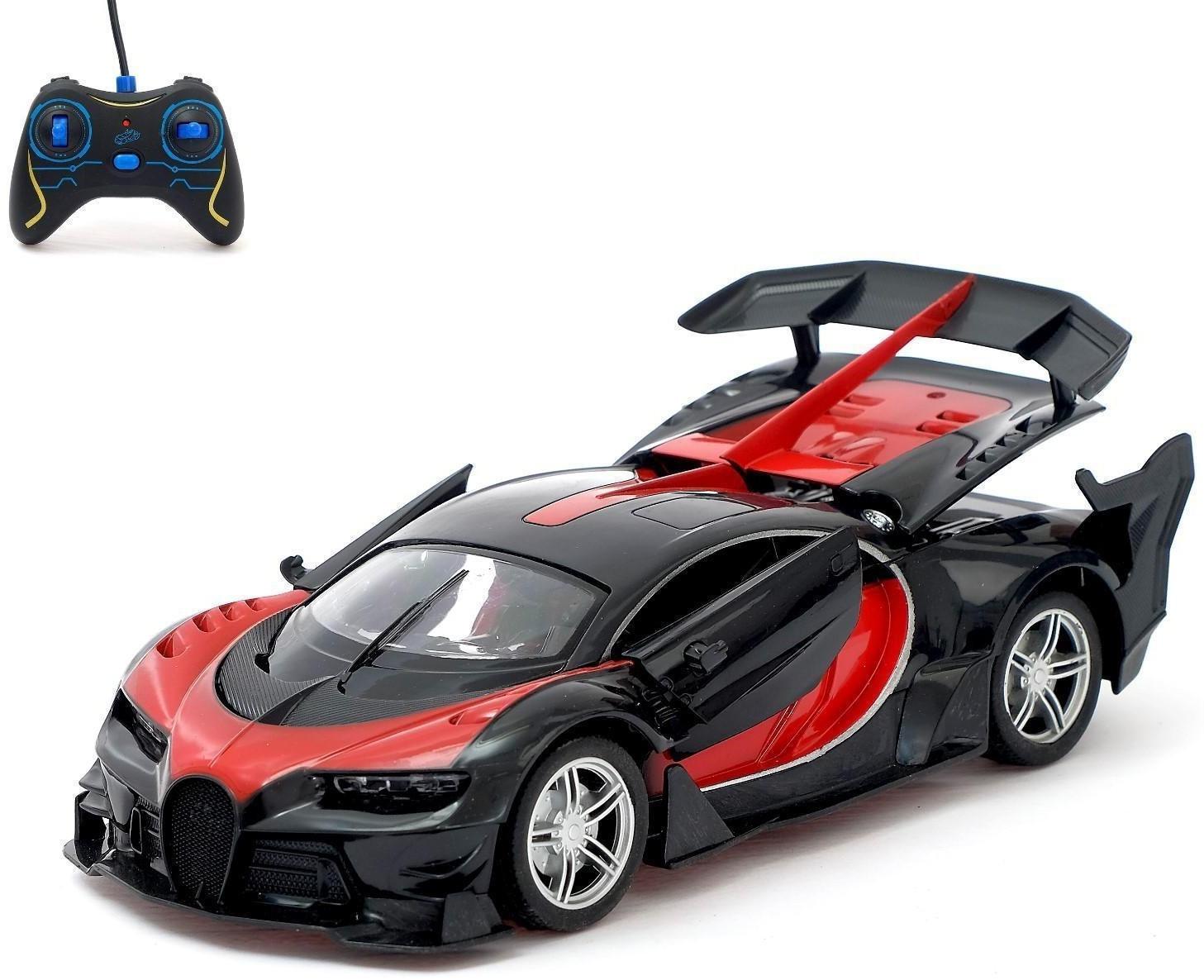 Машина радиоуправляемая «Широн», открываются двери, работает от батареек, цвет красный