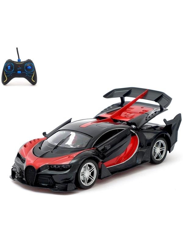 Машина радиоуправляемая «Широн», открываются двери, работает от батареек, цвет красный