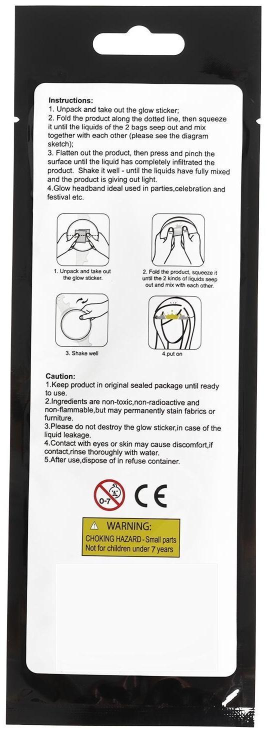 Неоновый ободок «Корона», цвета МИКС