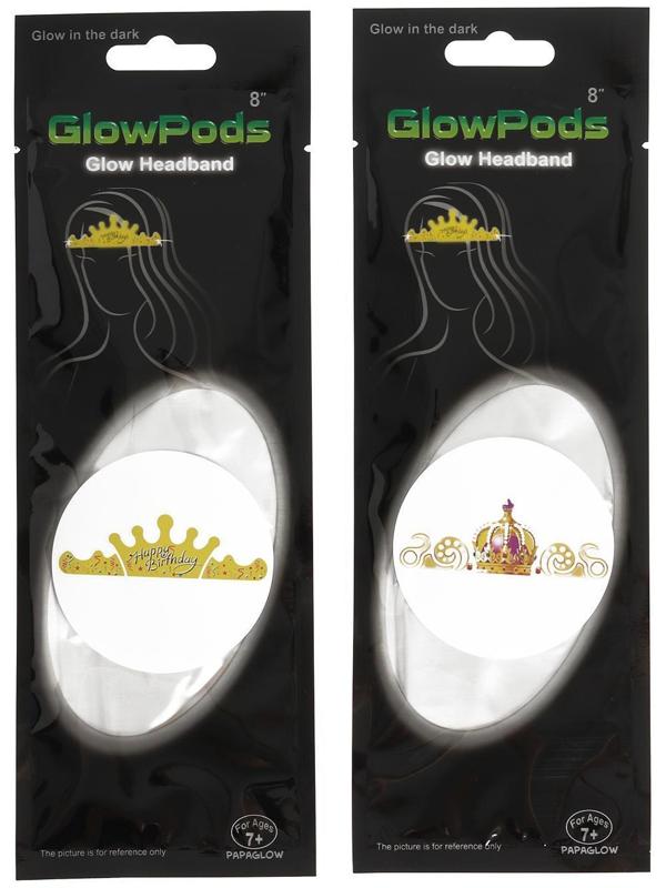 Неоновый ободок «Корона», цвета МИКС