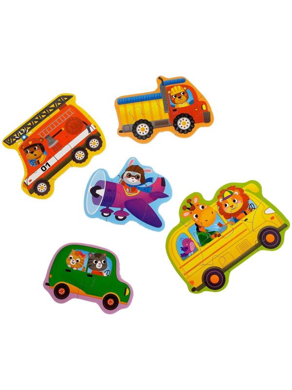 Макси- пазлы «Транспорт», 5 пазлов, 20 деталей