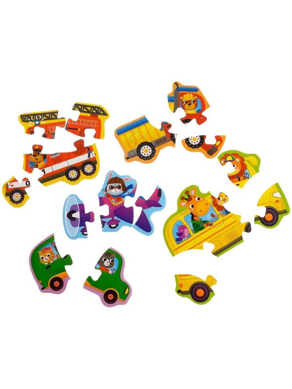 Макси- пазлы «Транспорт», 5 пазлов, 20 деталей