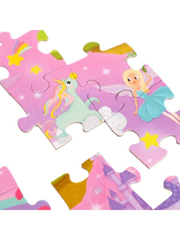 Пазлы «Найди и покажи. Сказочный город единорогов», 88 деталей