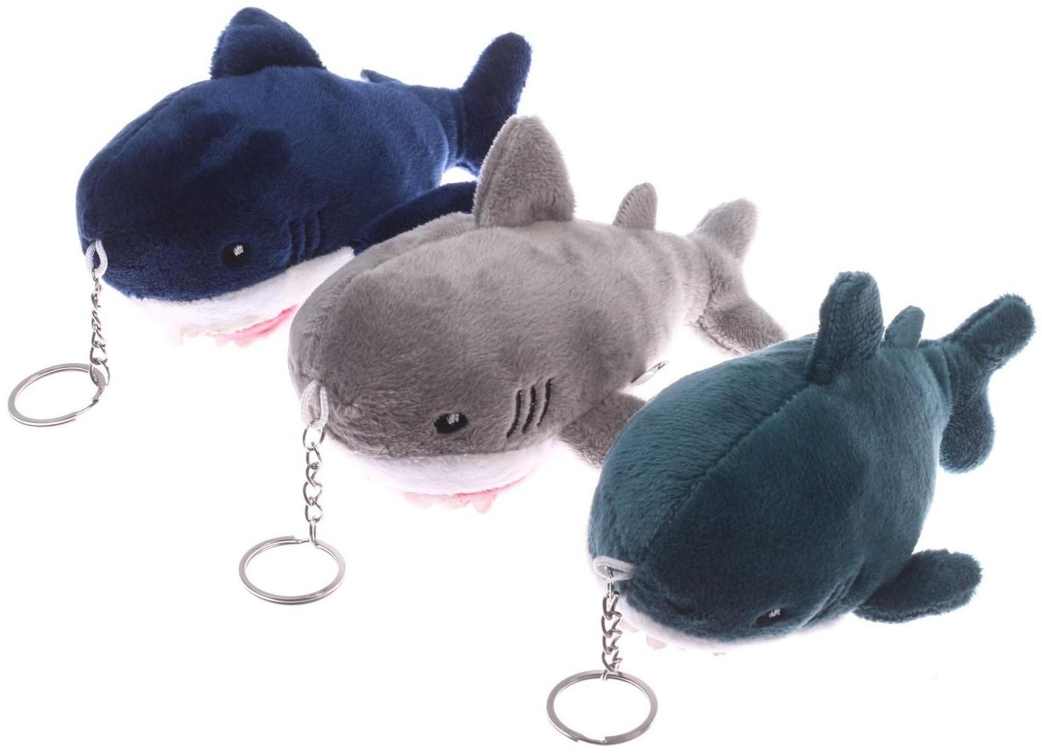 Мягкая игрушка «Акула», на брелоке, 15 см, БЛОХЭЙ, цвета МИКС