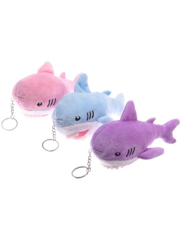 Мягкая игрушка «Акула», на брелоке, 15 см, БЛОХЭЙ, цвета МИКС
