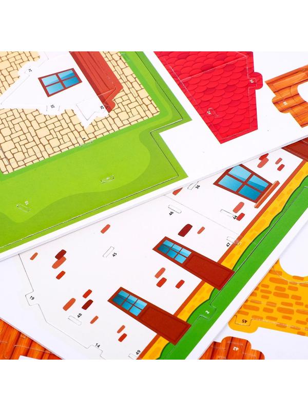 Конструктор 3D из пенокартона «Чудесный дом», 25 деталей