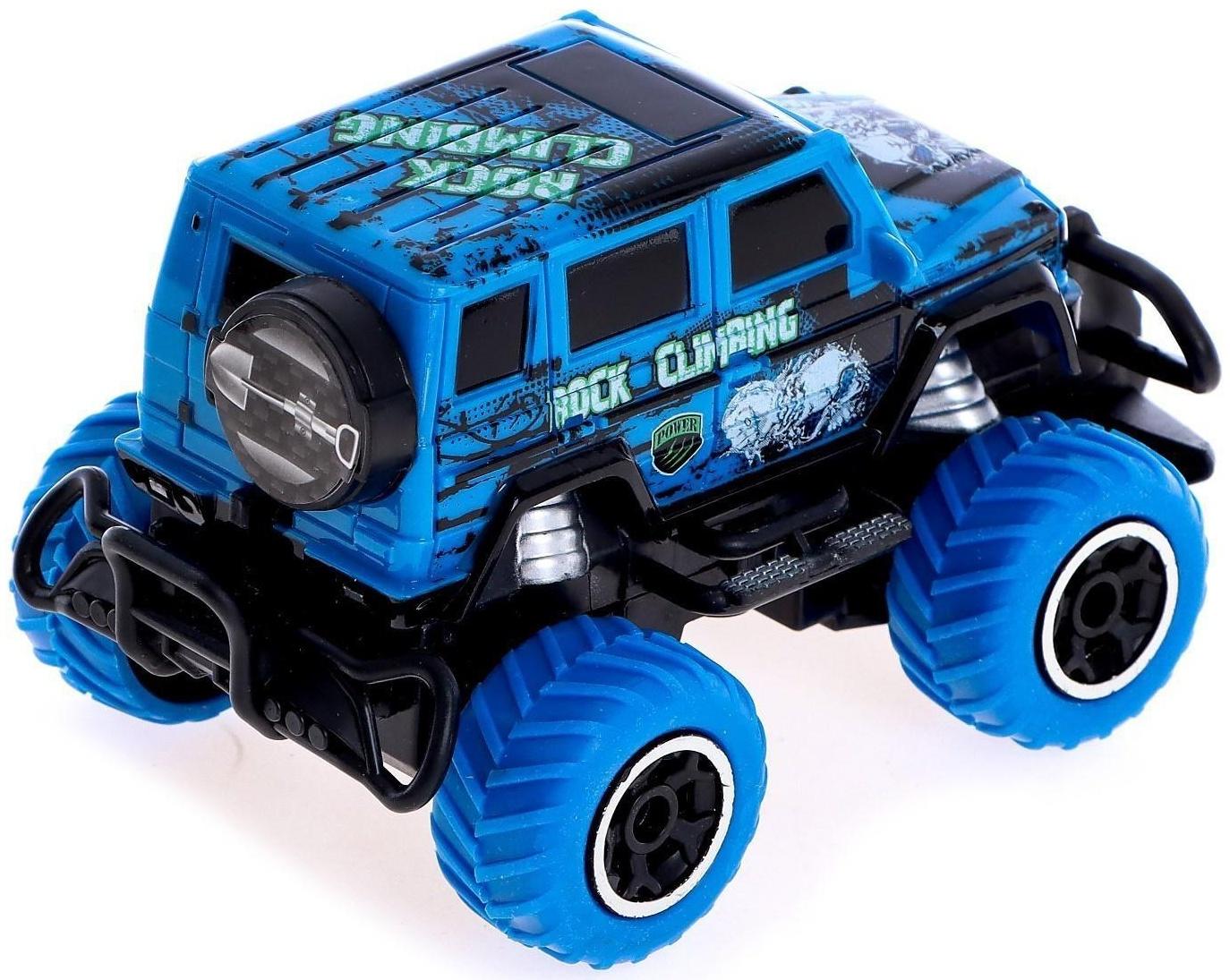 Джип радиоуправляемый «Граффити», работает от батареек, цвет синий