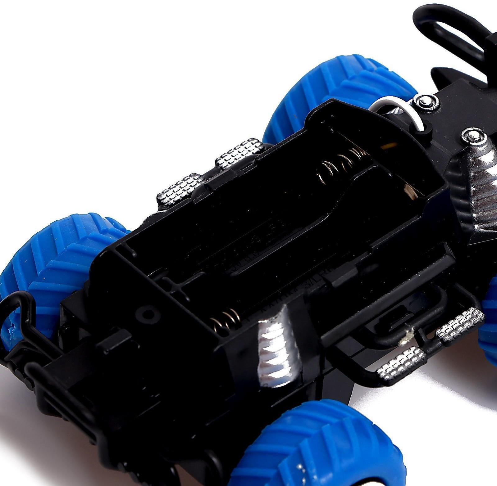 Джип радиоуправляемый «Граффити», работает от батареек, цвет синий