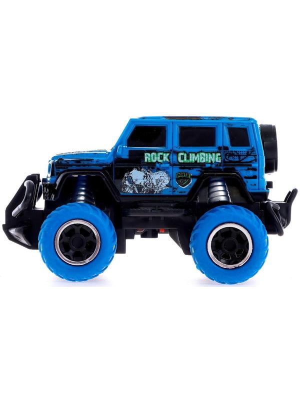 Джип радиоуправляемый «Граффити», работает от батареек, цвет синий