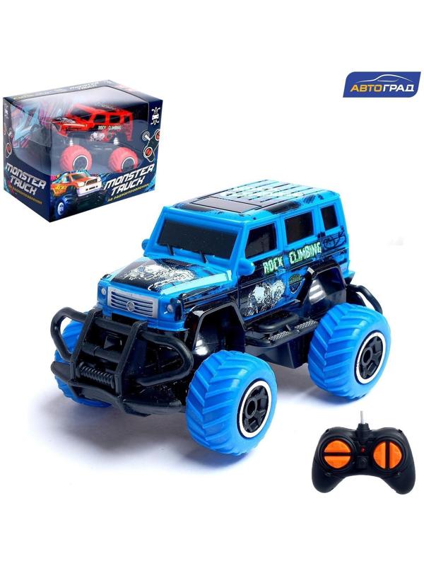 Джип радиоуправляемый «Граффити», работает от батареек, цвет синий