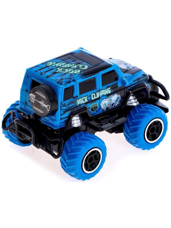 Джип радиоуправляемый «Граффити», работает от батареек, цвет синий
