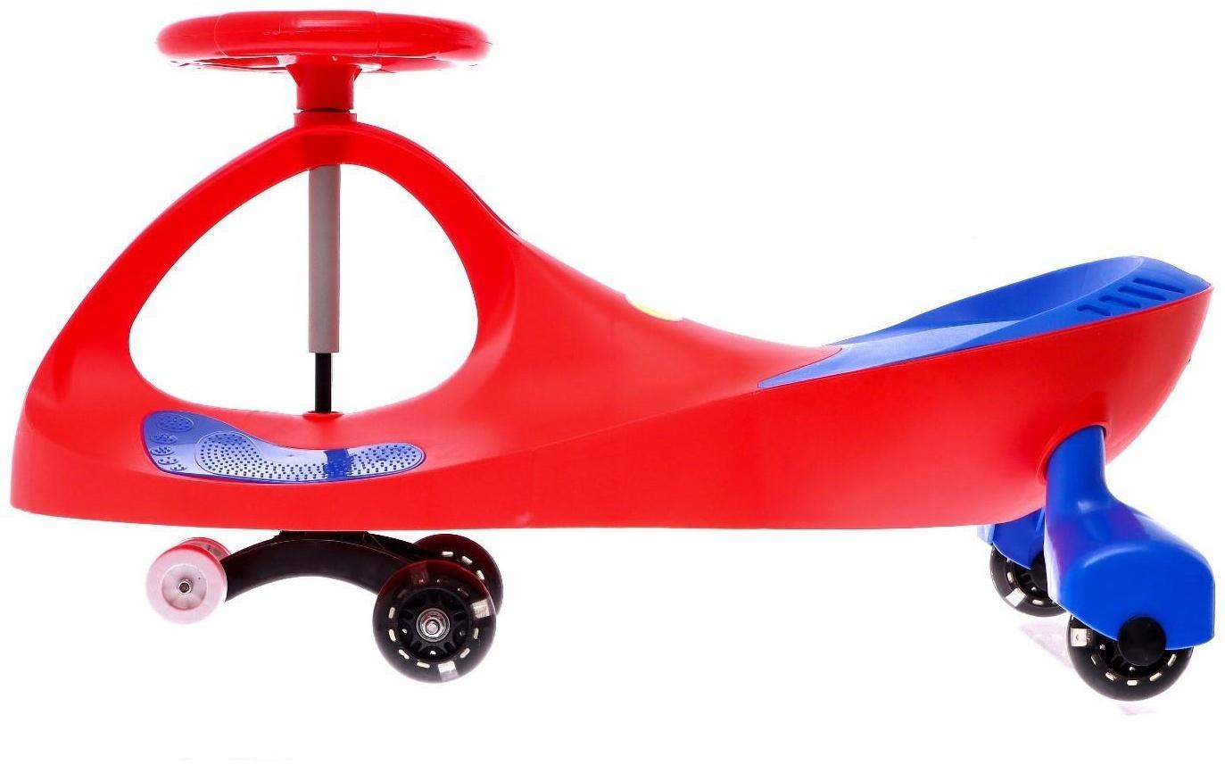 Бибикар-толокар «Плазмакар», с полиуретановыми колёсами, цвет красный