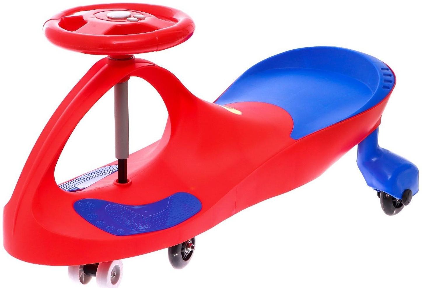 Бибикар-толокар «Плазмакар», с полиуретановыми колёсами, цвет красный