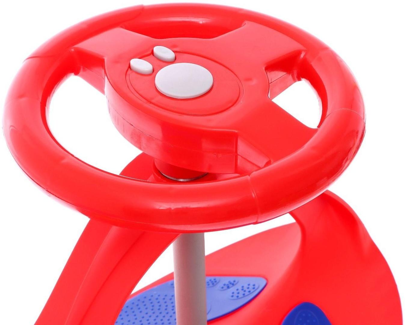 Бибикар-толокар «Плазмакар», с полиуретановыми колёсами, цвет красный