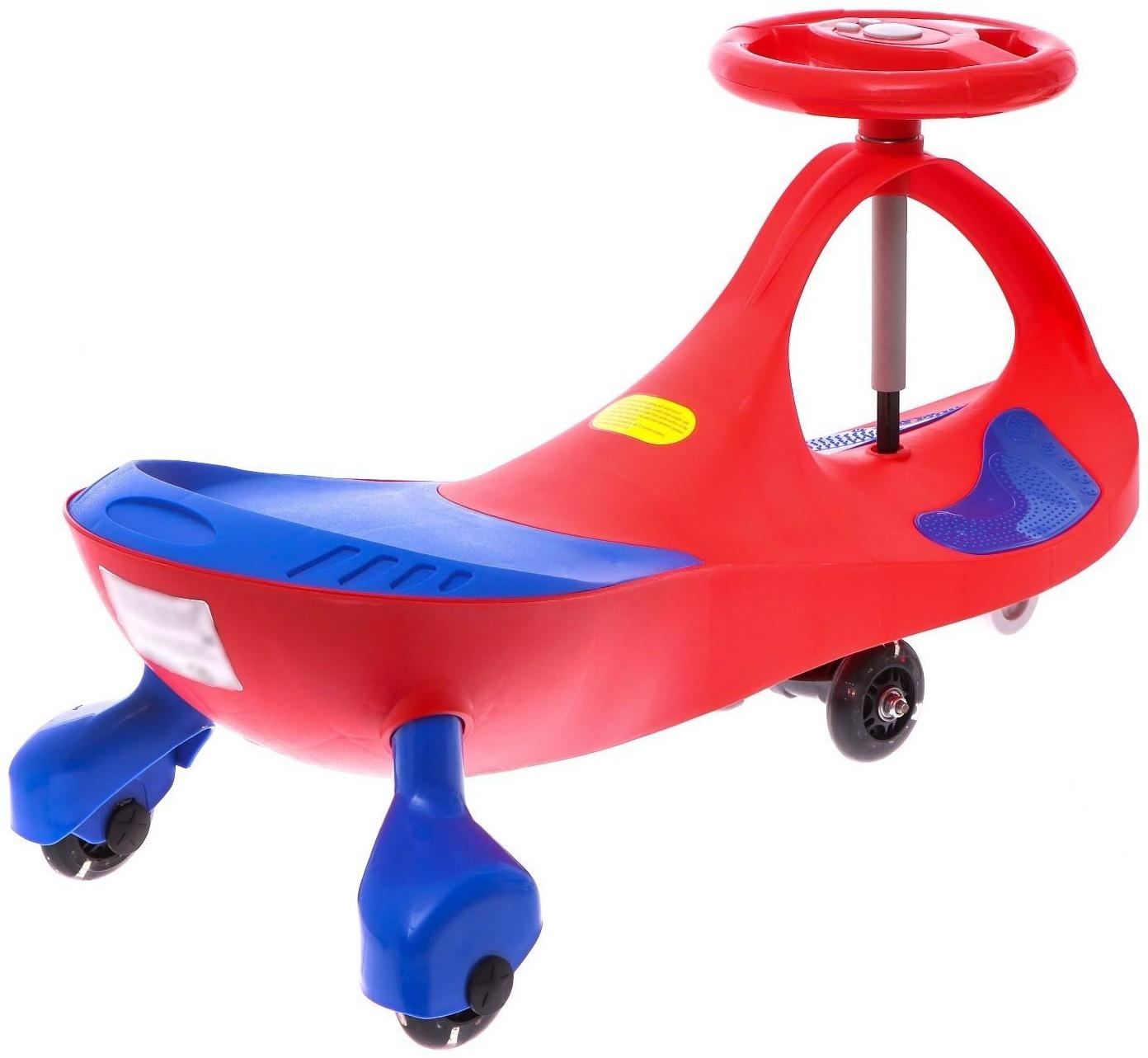 Бибикар-толокар «Плазмакар», с полиуретановыми колёсами, цвет красный