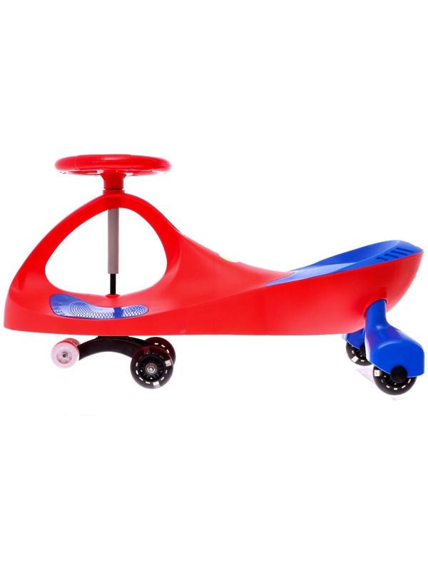 Бибикар-толокар «Плазмакар», с полиуретановыми колёсами, цвет красный