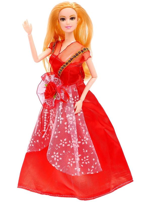 Кукла-модель шарнирная «Лиза» в платье, МИКС
