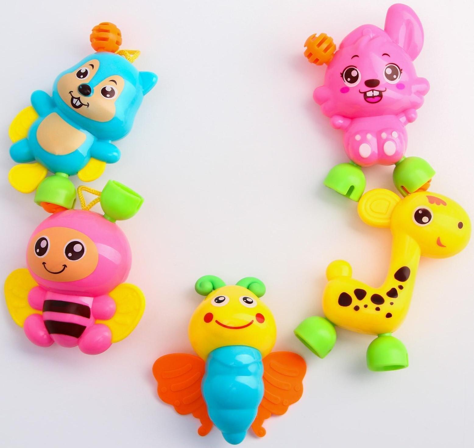 Набор погремушек «Давай играть 2», 5 игрушек