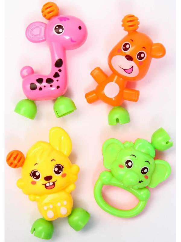 Набор погремушек «Давай играть», 4 игрушки, цвет МИКС