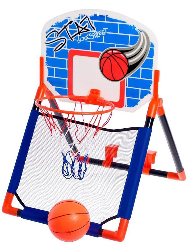 Набор для баскетбола «Бросок», крепится на дверь, трансформируется в стойку