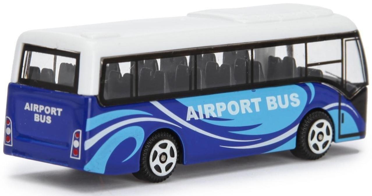 Автобус металлический «Междугородний», масштаб 1:64, цвет синий