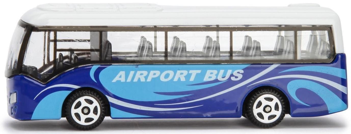Автобус металлический «Междугородний», масштаб 1:64, цвет синий