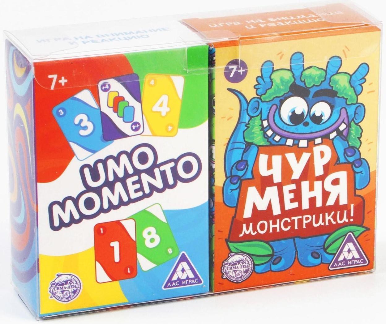 Игра на реакцию и внимание «UMO MOMENTO 2в1, крутая версия», 216 карт