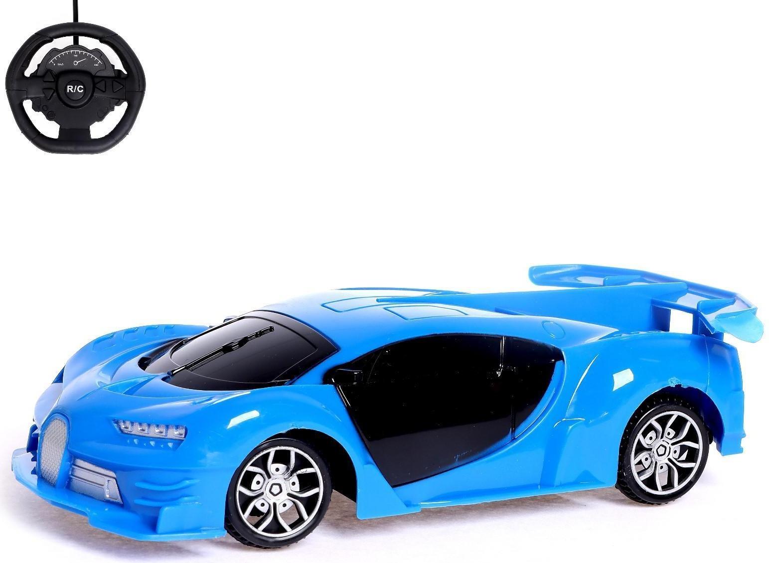 Машина радиоуправляемая «Купе», работает от батареек, цвет синий