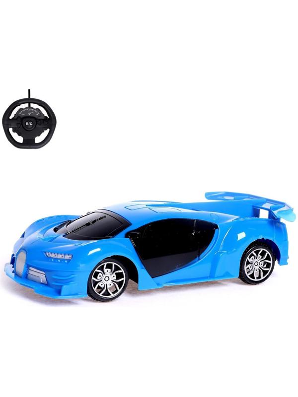 Машина радиоуправляемая «Купе», работает от батареек, цвет синий