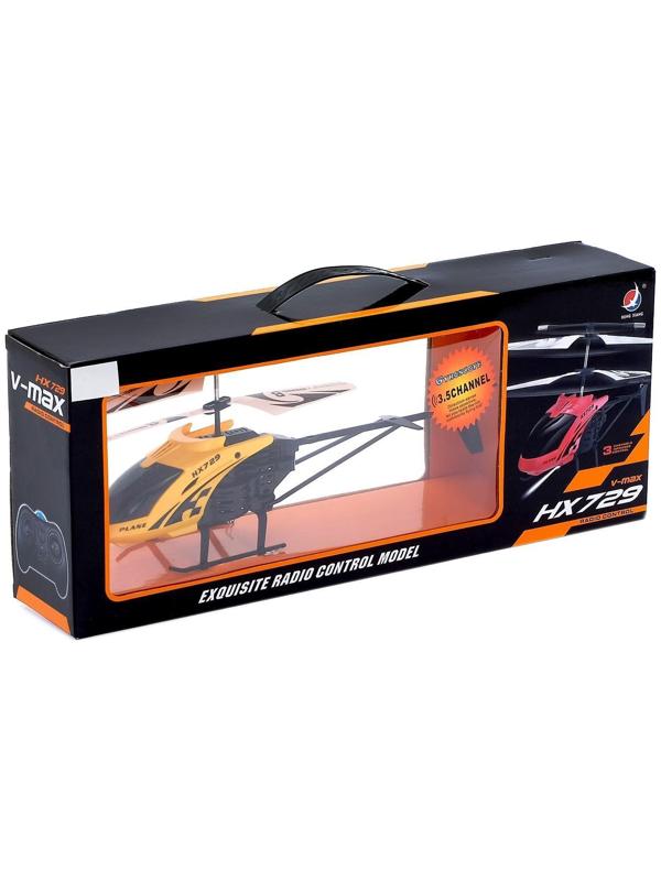 Вертолет радиоуправляемый «Эксперт», работает от аккумулятора, цвет жёлтый