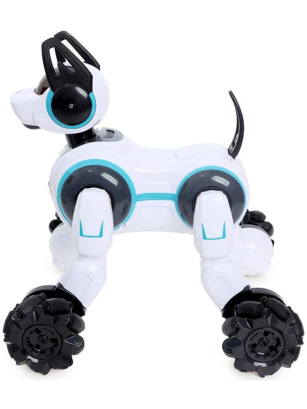 Робот-собака «Кибер пёс», световые и звуковые эффекты, работает от аккумулятора, цвет белый