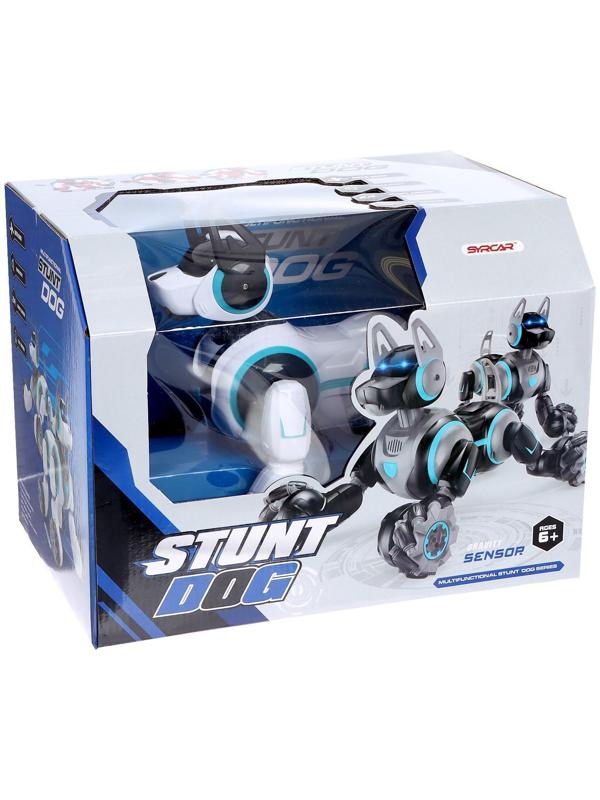 Робот-собака «Кибер пёс», световые и звуковые эффекты, работает от аккумулятора, цвет белый