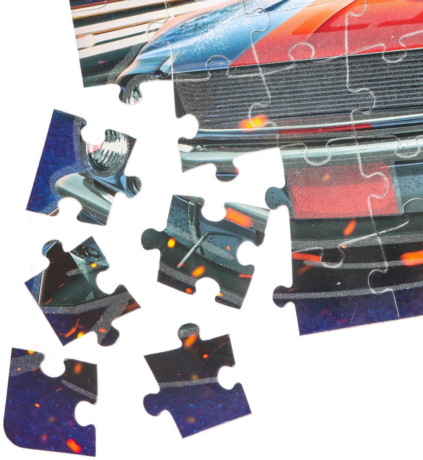 Пазлы светящиеся «Ночные гонки», 88 деталей