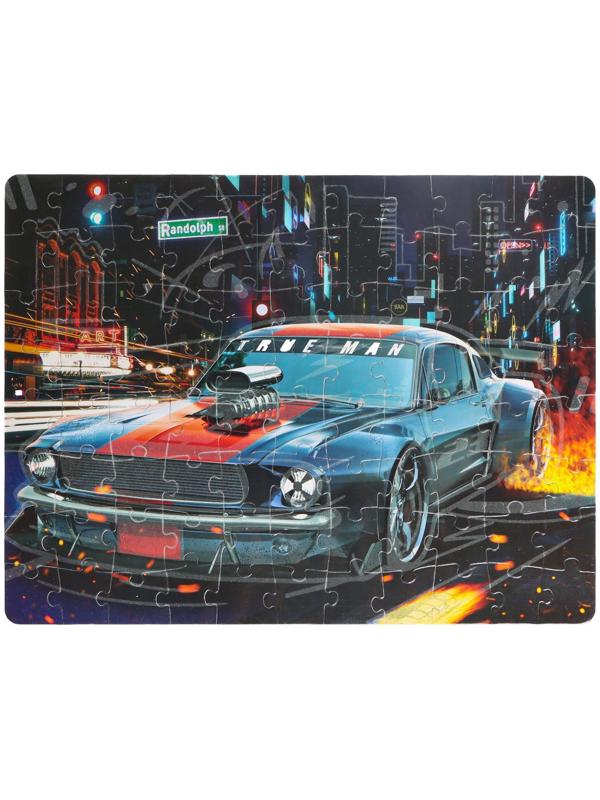 Пазлы светящиеся «Ночные гонки», 88 деталей