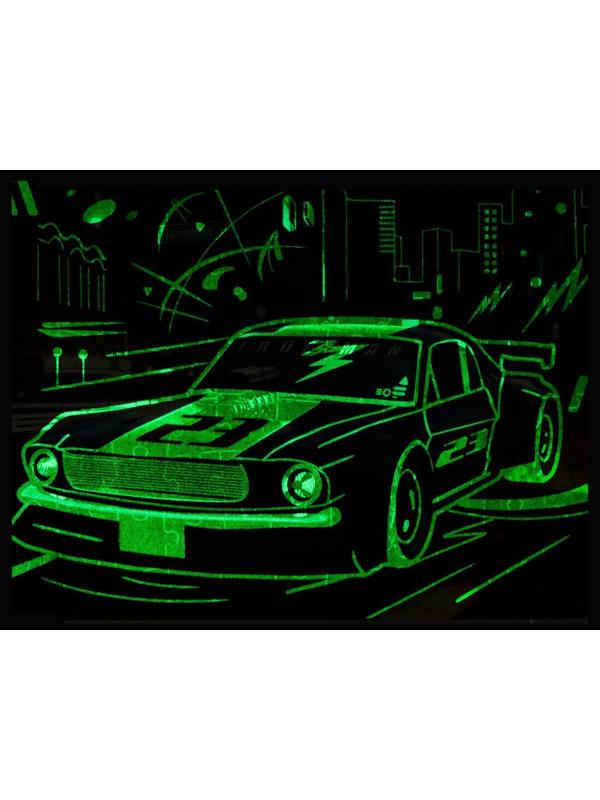 Пазлы светящиеся «Ночные гонки», 88 деталей