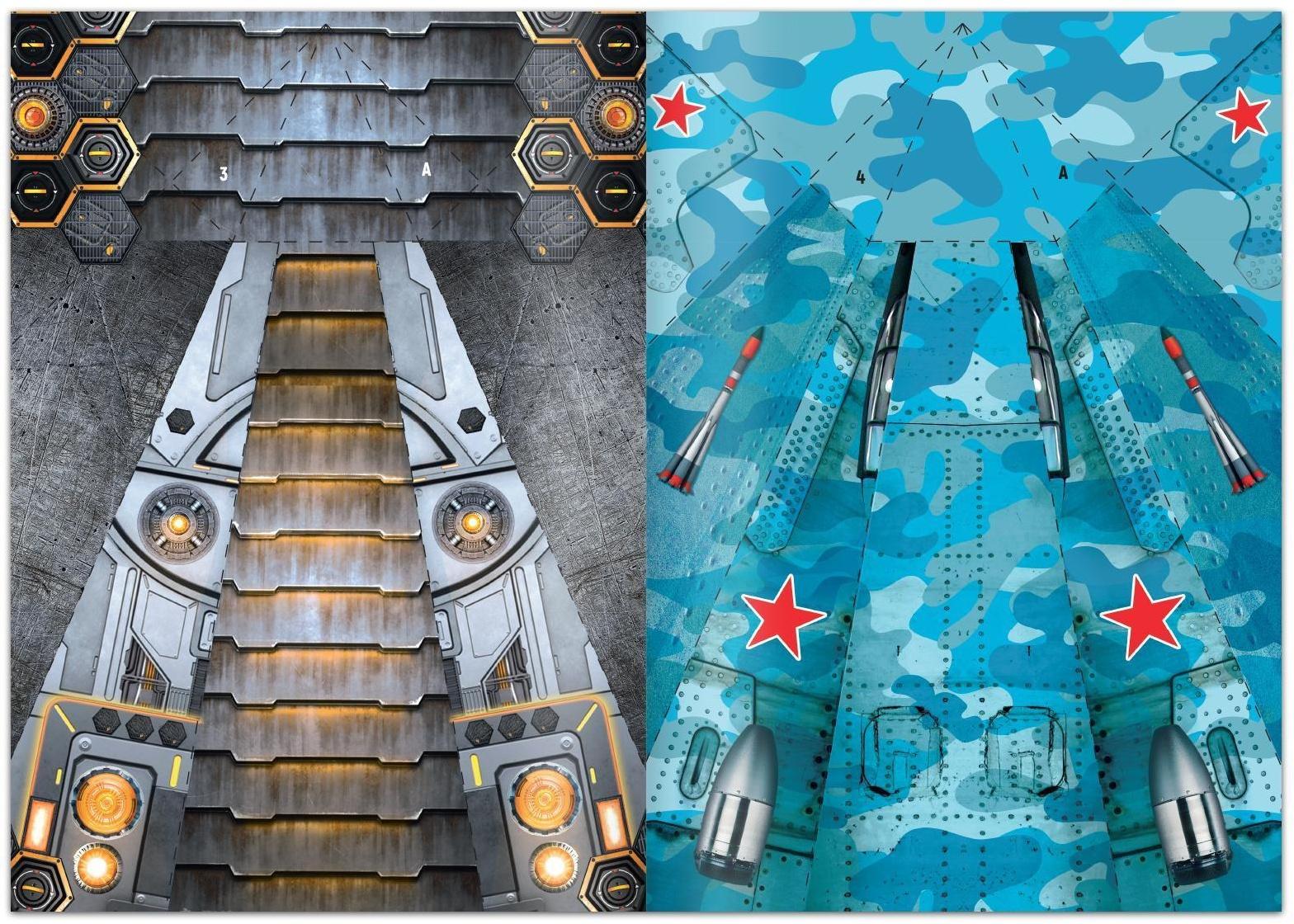 Набор книг- вырезалок «Бумажные самолёты», 2 шт. по 20 стр.