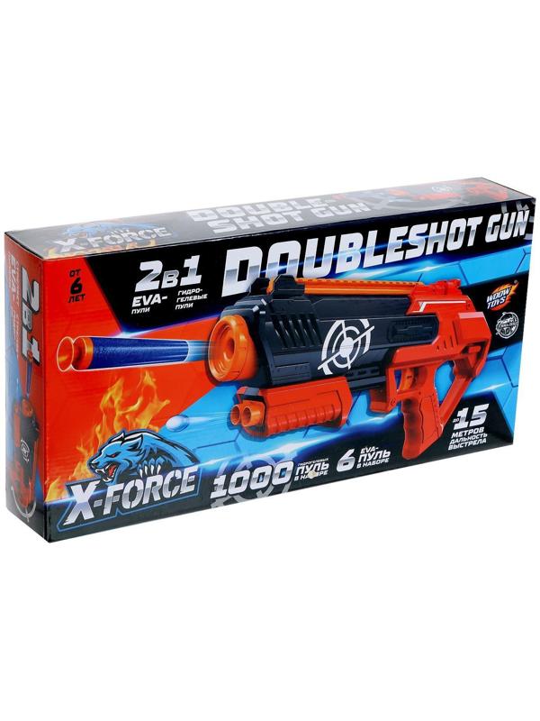 Бластер DOUBLESHOT GUN, стреляет мягкими пулями,