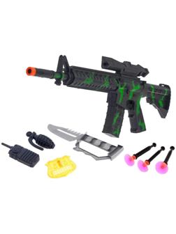 Набор полицейского «Спецназ», 5 предметов, автомат стреляет присосками