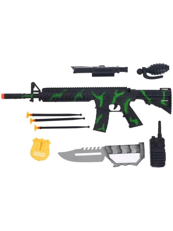 Набор полицейского «Спецназ», 5 предметов, автомат стреляет присосками